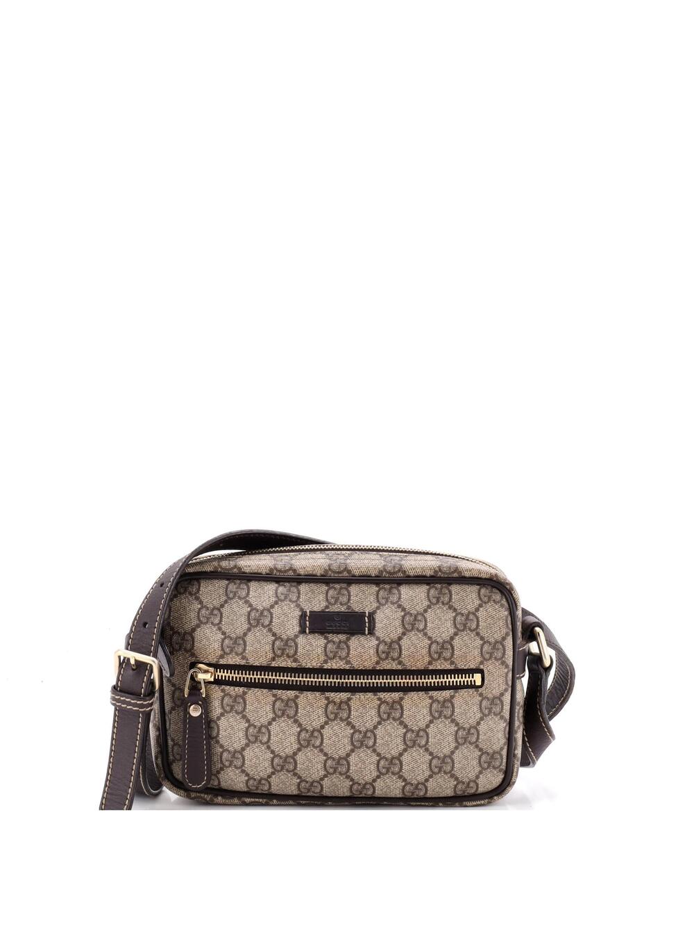 Gucci Front Zip Camera Bag Gg Coated #340852G85B